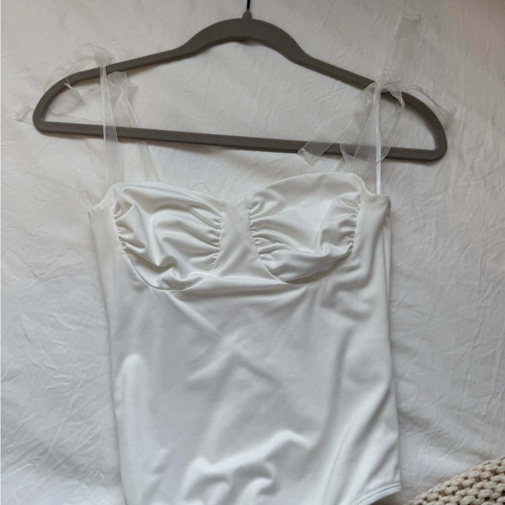 Princess Polly White Bodysuit with Bows
